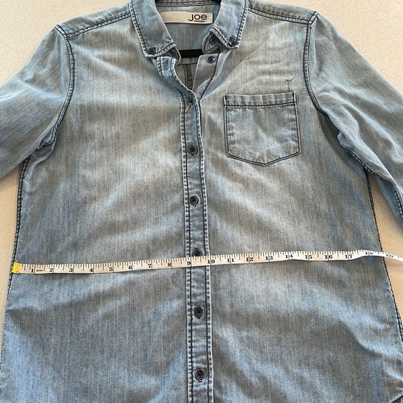 JOE FRESH Women's Long Sleeve Button-Down Denim Shirt Size S - Picture 8 of 9